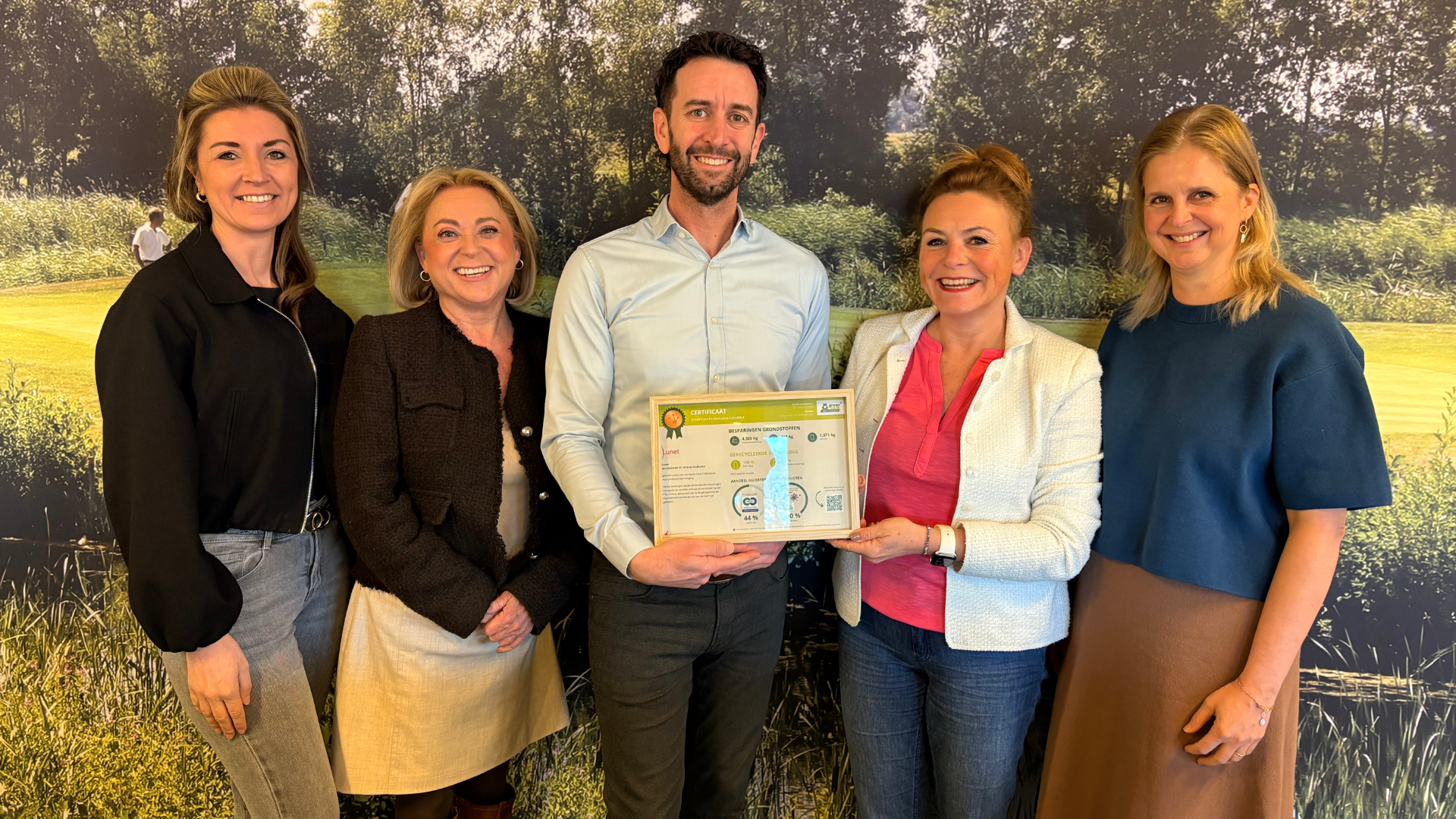 Lunet Ontvangt Certificaat Voor CO2 Besparing