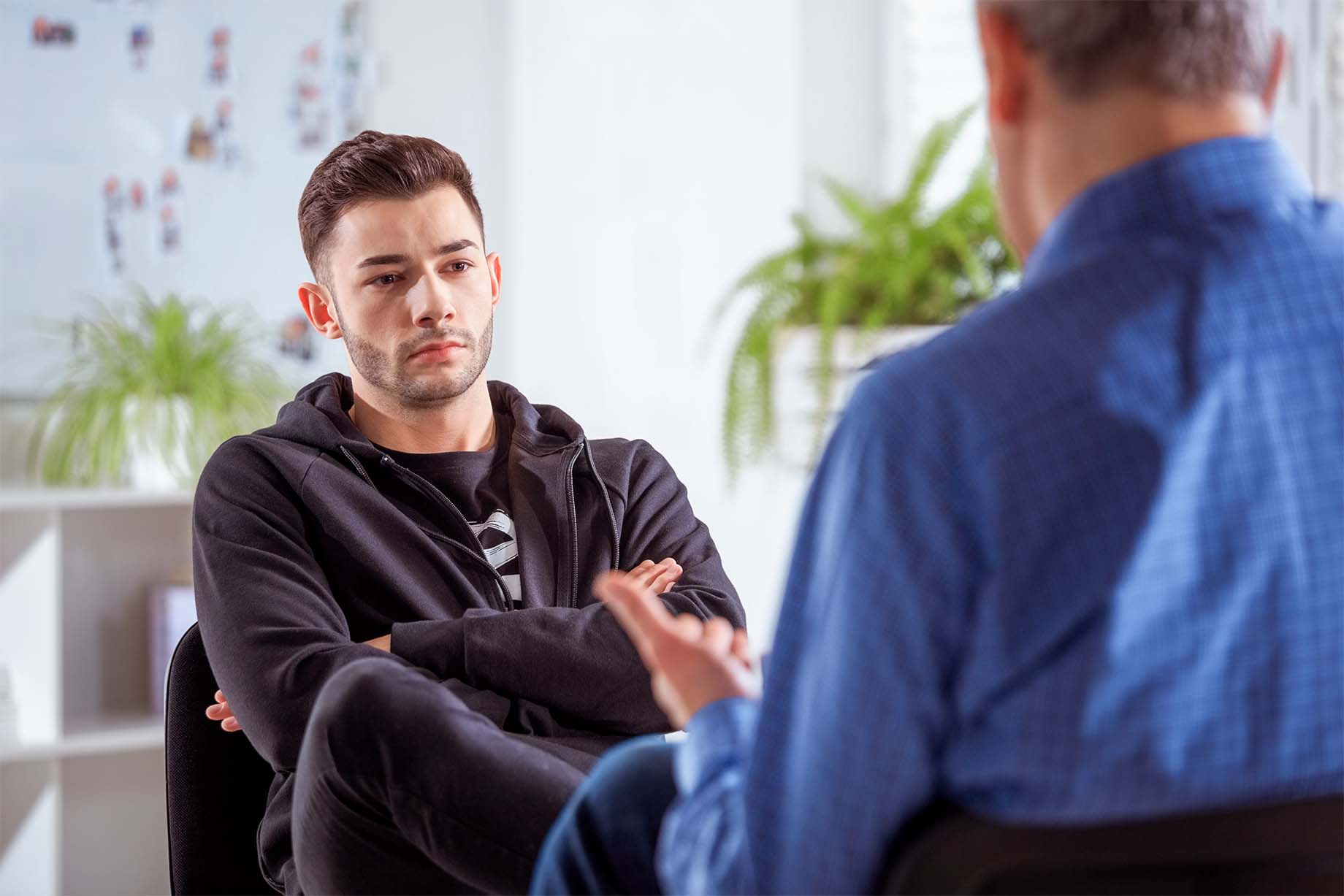 Man Jongen Therapie Gesprek